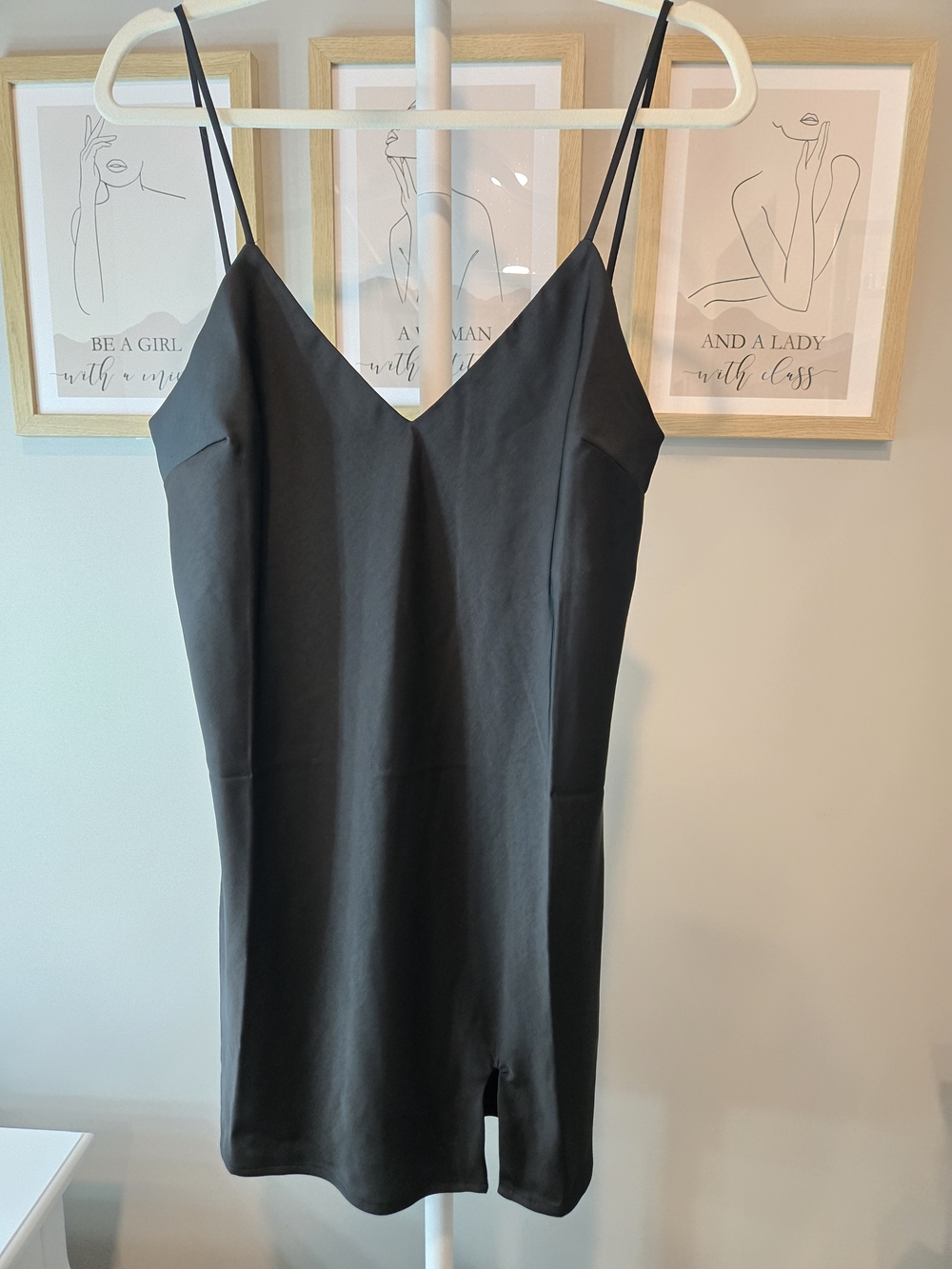 💋❤️NWT A New Day Black Slip Dress, Chemise with Spaghetti Straps, Slip